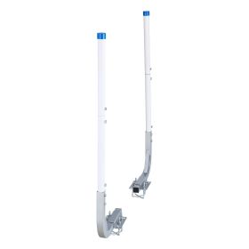 Boat Trailer Guides, 30.5 in/47.5 in Height Guide Poles, 2PCS High-Hardness Steel Trailer Guide-Ons, Adjustable Guide Poles with PVC Pipes