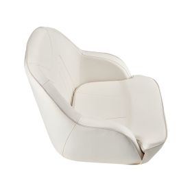 Boat Seat, Low Backrest, Boat Seat Captain Bucket Seat with Thickened Sponge Cushion & Waterproof PVC Leather, Ergonomic Design
